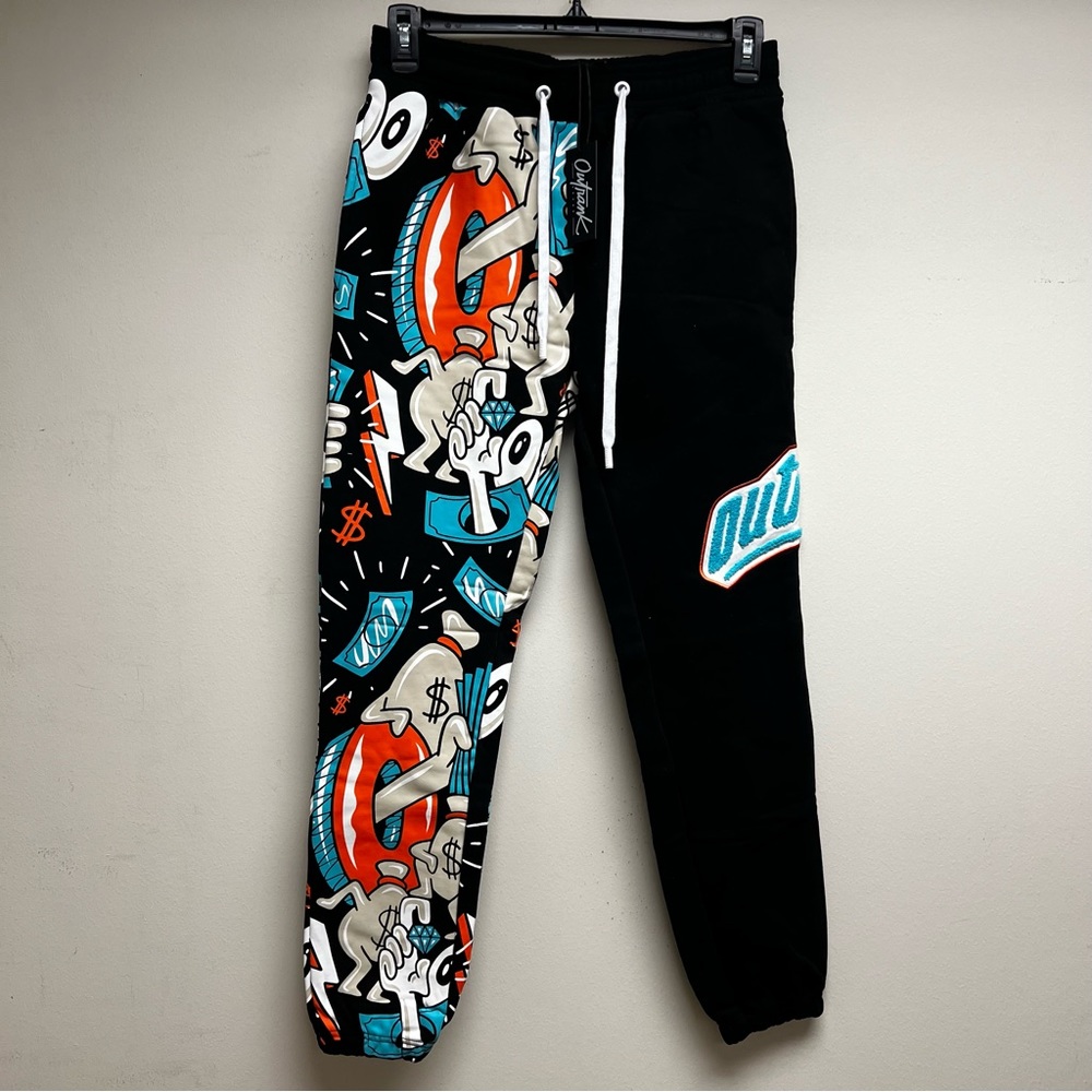 Outrank - Pays To Be Me Fleece Joggers Chenille Patch - Size M - New